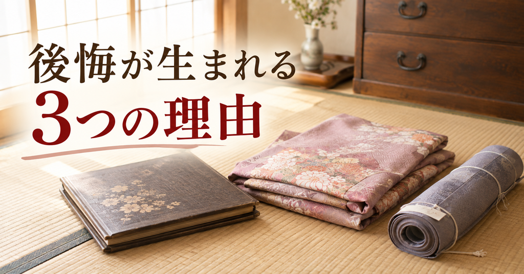 処分して後悔しやすい着物と思い出の品