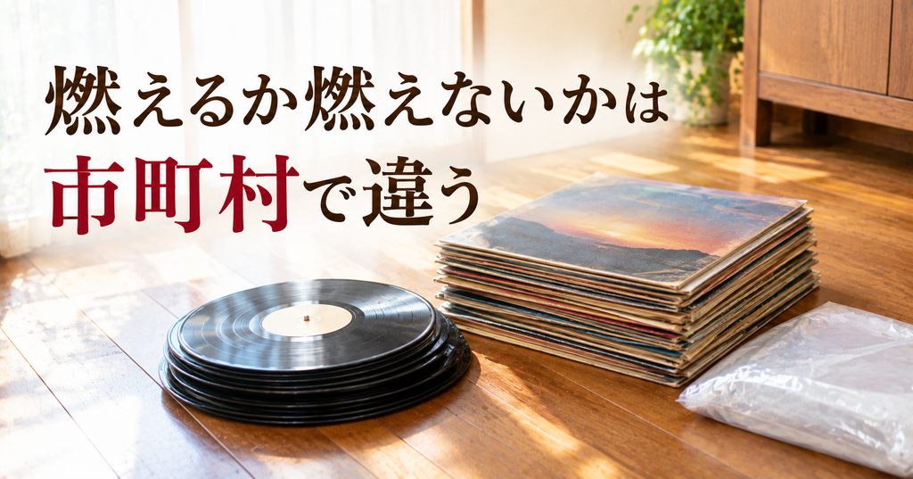 盤とジャケットに分けたレコード