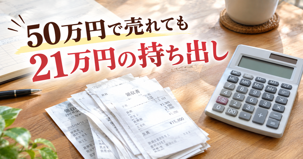 50万円で売れても21万円の持ち出し。実家の片付けにかかる収支
