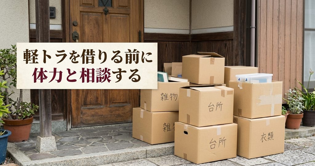 軽トラを借りる前に体力と相談する。ケチらなくて良かった費用