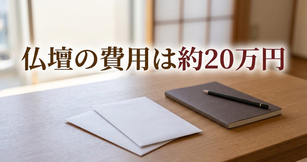 実家じまいの仏壇にかかった費用は約20万円 白い封筒と手帳