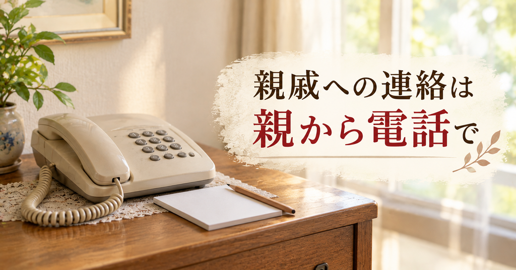 実家じまいで親戚に挨拶するときの伝え方 親戚への連絡は親から電話で 実家の固定電話とメモ帳